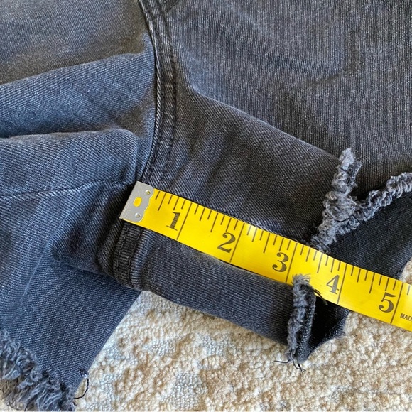 Levi’s High Rise Shorts Jean Denim Cut Offs Black High Waist: 12/31 - Picture 6 of 12